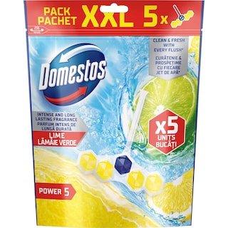 Domestos | Odorizant toaleta lamaie verde 5x50g