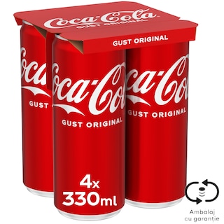 Coca-Cola | Bautura racoritoare carbogazoasa 4x330ml