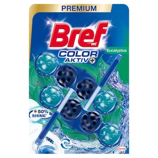 Bref | Blue Aktiv | Odorizant toaleta Blue Aktiv eucalipt 2x50g