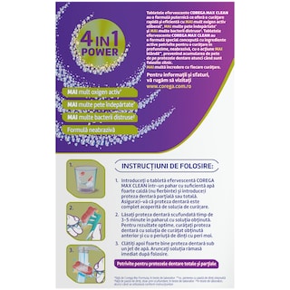 Corega | Tablete efervescente pentru curatarea protezei dentare