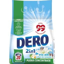 Detergent pudra Iris alb si flori de romanita, 20 spalari 1.5kg