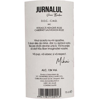 Jurnalul unui Burlac | Vin rose 750ml