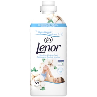 Lenor | Balsam de rufe Sensitive Cotton Fresh, 59 spalari 1.239L
