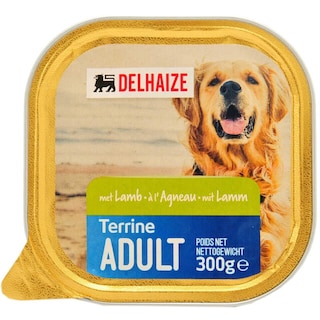 Delhaize | Terina cu miel, pentru caini adulti 300g
