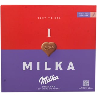Milka | I Love Milka | Praline cu crema de alune 110g