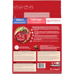 Purina One | Hrana caini vita,orez,adult 2.5kg