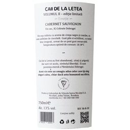 Caii de la Letea | Vin rosu sec Cabernet Sauvignon 0.75L