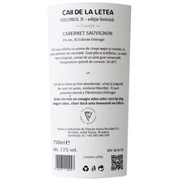 Caii de la Letea | Vin rosu sec Cabernet Sauvignon 0.75L