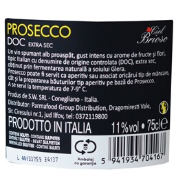 Vinicola Serena | Col Brioso | Prosecco Extra Dry 0.75L