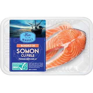Fish Market | Rondele de somon cu piele