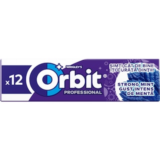 Orbit | Guma de mestecat Professional Strong Mint 16.8g