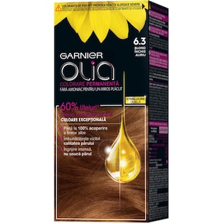 Garnier | Olia | Vopsea de par fara amoniac 6.3 Blond inchis Auriu
